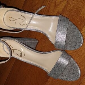 Elegant Silver Women's Heels